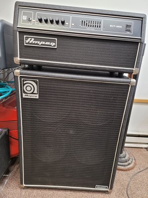 Ampeg Amp Cabinet and Head