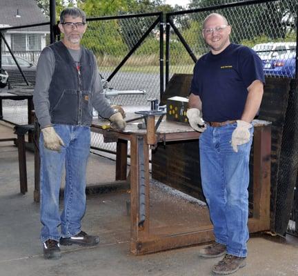 Director and Instructor James Stanton (left) with Certified Welding Inspector BJ Hutchins of Inspection and Quality Assurance, Inc.