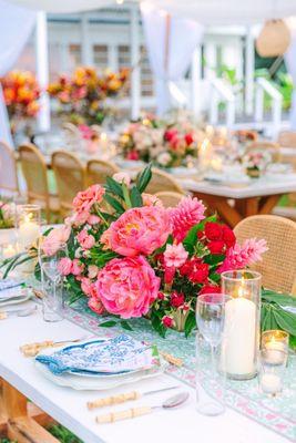 Vibrant place setting in Hana, Maui