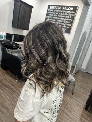 Dark color with highlights