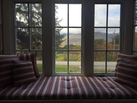 Beautiful custom cushion and matching pillows - Donna made them so beautifully!