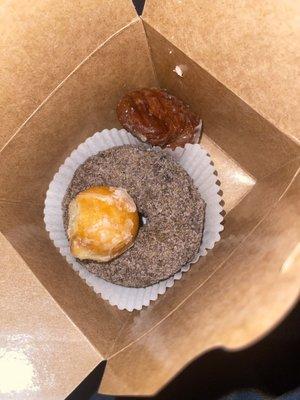 Blueberry Crumb Cake Donut  Croissant Hole  Dozen Glazed Holes