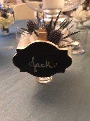 Place cards are a nice touch, and allow you to seat people together so they can get to know each other!