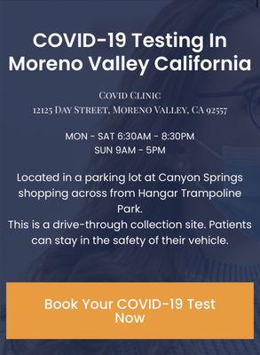 Covid Clinic - Moreno Valley