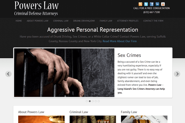 Powers Law Web Design