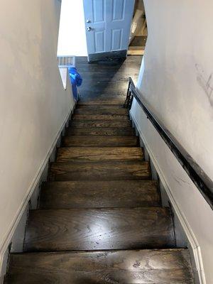 Refinishing and staining floors