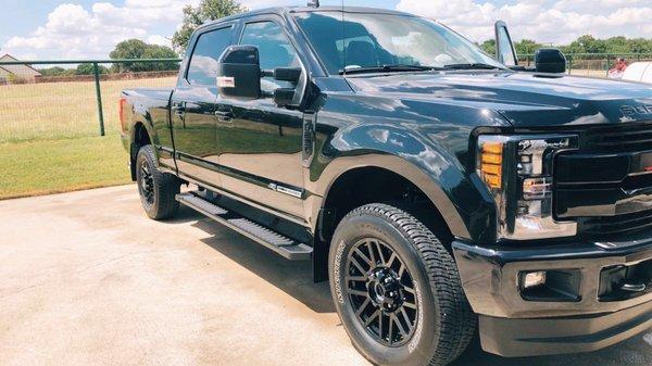 An awesome side view of a customers beautiful f250!