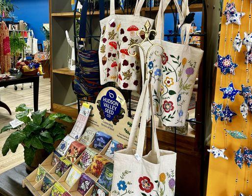 Seeds, accessories, and home decor at The Flower Basket