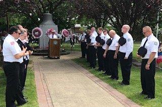 Little Falls Firemen ceremony during Memorial Day 2018