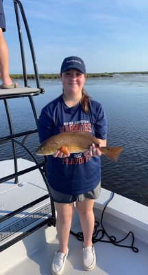 Beautiful redfish caught from the tower