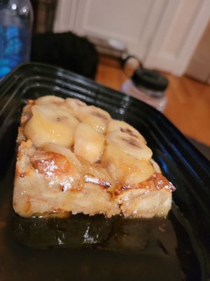 Banana bread pudding