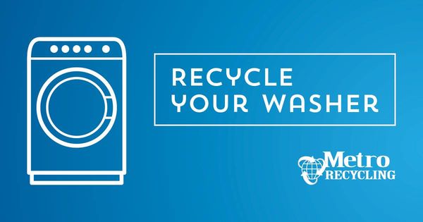 Recycle your washer machine and other white good here at Metro Recycling and get paid to recycle