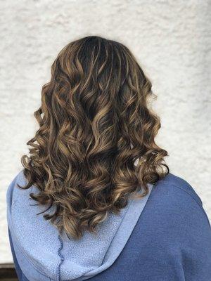 Beautiful balayage crafted by Teresa