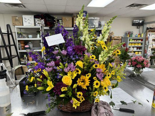 Funeral basket