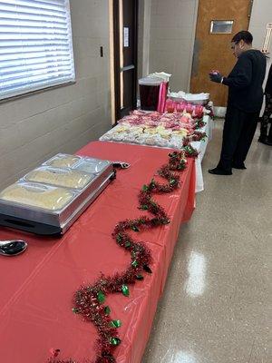 Catering a a Christmas in West Point ga