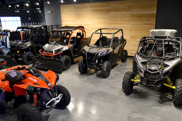 Can-Am Side-by-side Showroom at Brooks PowerSports.