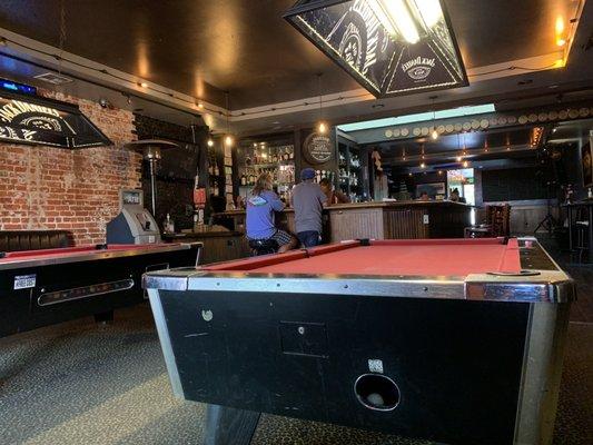 Billiards, the bar, karaoke.