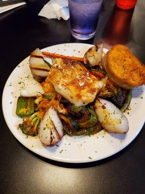 Cod special with roasted spicy vegetables