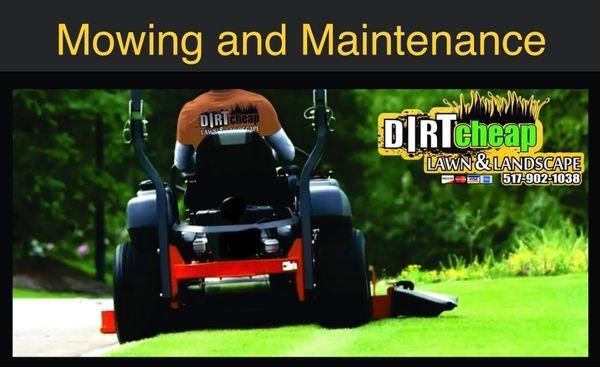 We are setting up for new clients for mowing and bed maintenance