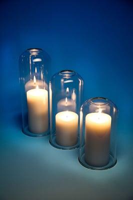 Hurricane lamps glass chimneys. French design