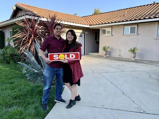 Just got the keys to our dream home! Thanks Randy and Vinh!!