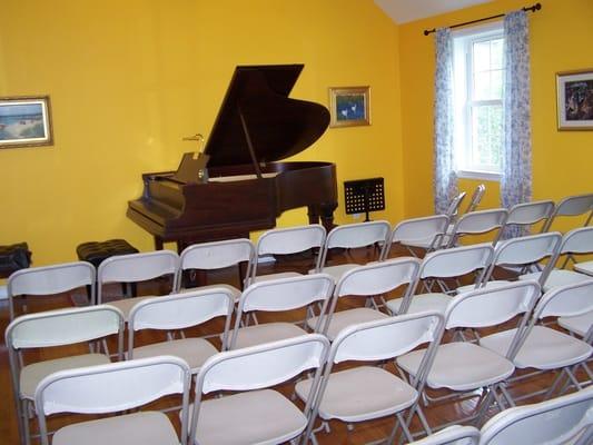 The studio hosts the annual spring student recital