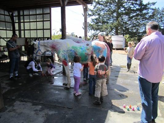 Horse painting .  One of the summer camps favorites!  You can also request for parties or school feild trips.