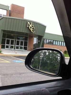 Main door of Nashua community college it was NHCTC for Nashua community technical college