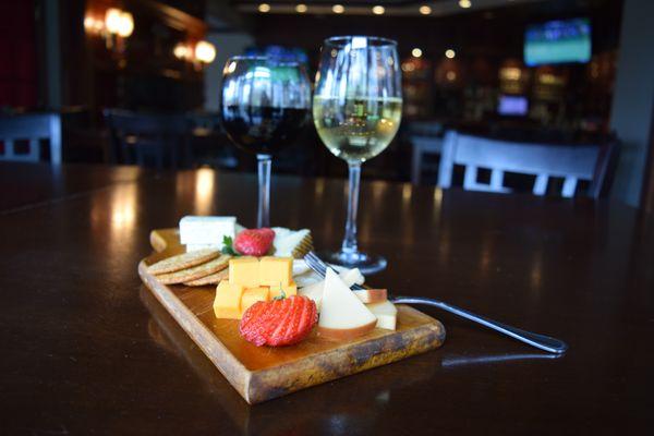 Wine and Cheese at our bar.