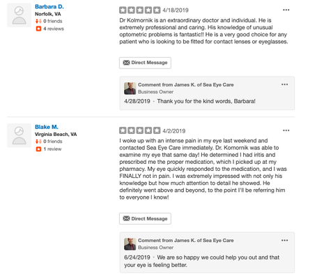 Here's some more reviews that Yelp's algorithms decided to hide for some reason.