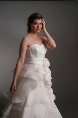 Here's Erin wearing a beautiful gown designed by a talented Chicago husband and wife team, VWIDON by Carla & Kenneth.