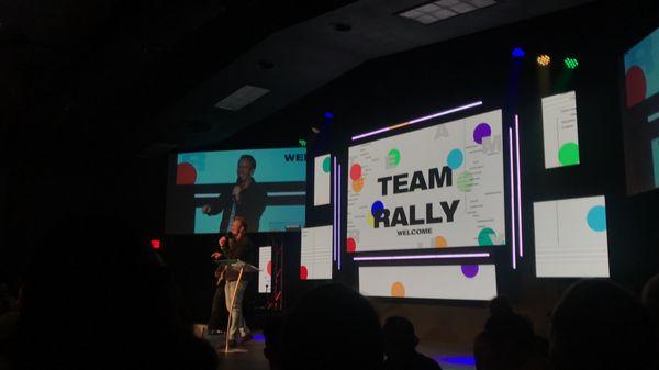 Team Rally with pastor Kevin!