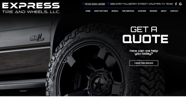 Express Tires and Wheels LLC is now online! Schedule Services, Alignments and shop for New & Used Tires www.expresstireandwheels.com