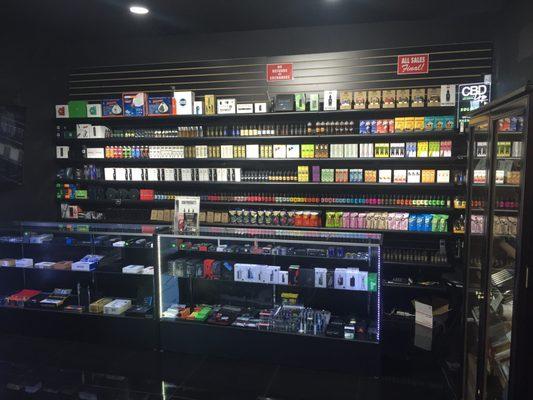 Extensive Vape section