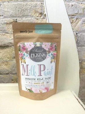 Sweet Pickins Milk Paint is our boutique line of milk paint. You can easily get a chippy or full coverage look on your furniture with this.