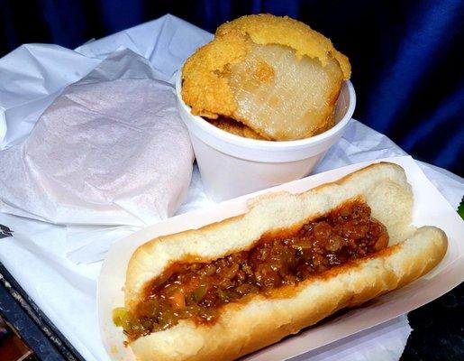 Owner Jean Calligan passed away recently. To honor her, they offered a tastee, a tastee pup, small onion chips and a pop for 5 bucks.