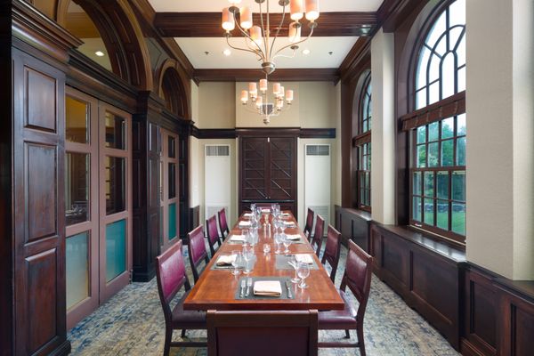 Private dining room at Samuel's Restaurant at Andover Inn