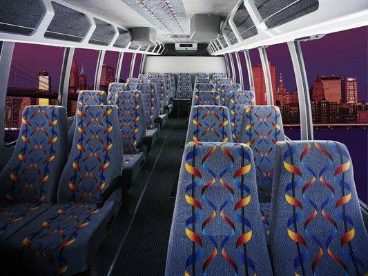 24 Passenger Minibus Interior