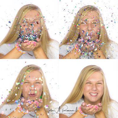 2018 Clarkston senior, Madison, having some fun during her senior studio session. Time goes by fast!