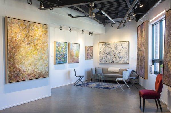 Interior shot at Jill Krutick Fine Art.