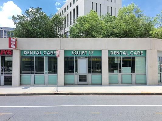 Main entrance, facing Florida Ave NE. Adjacent to Five Guys.