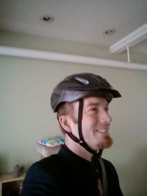 Not the first time I've worn a helmet over a suit. Bike to getaround car to a few different courthouses.