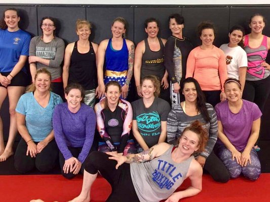 Women's only class taught by former UFC fighter Peggy Morgan