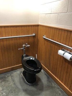 Black toilet