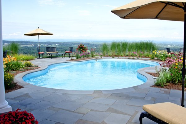 A  pool with a view!