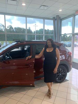 Come by and welcome your Sales Consultant for life,   Kimberly Garrett back to where it all started. Here at myHyundai of Silsbee we care.