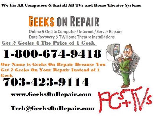 We Fix Every PC As A Team! 10 Years In Business!  Pay When Were Done. We Do Not Ask For Payment Upfront