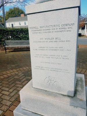 Roswell Mill Worker Monument