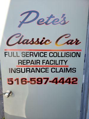 Front door all is welcome  All insurance  Claims  All auto body and collision repair  Custom and restoration