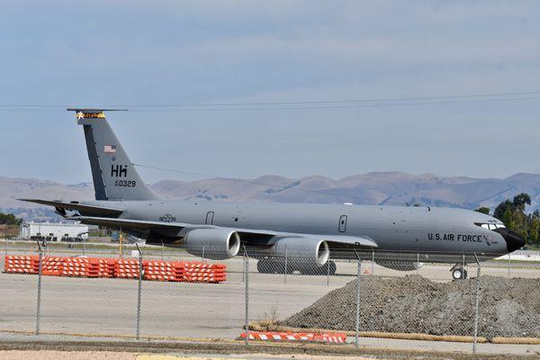 Hawaii ANG KC-135 visiting Moffett Field in California